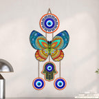Artvibes Mandala Butterfly Evil Eye Wall Hanging for Home Entrance | Lucky Charm MDF Wall Decor | Decorative Art for Living Room | Bedroom | Office & Main Door | Gift Item (WH_8586N)