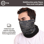 Coreteq Multifunction Polar Fleece Neck Warmer Gaiter Face Cover for Men and Women (Psy Green)