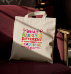 Reusable Cotton Fabric Inspirational Design Printed Tote Bag Ideal for Travel Shopping College & Office Use