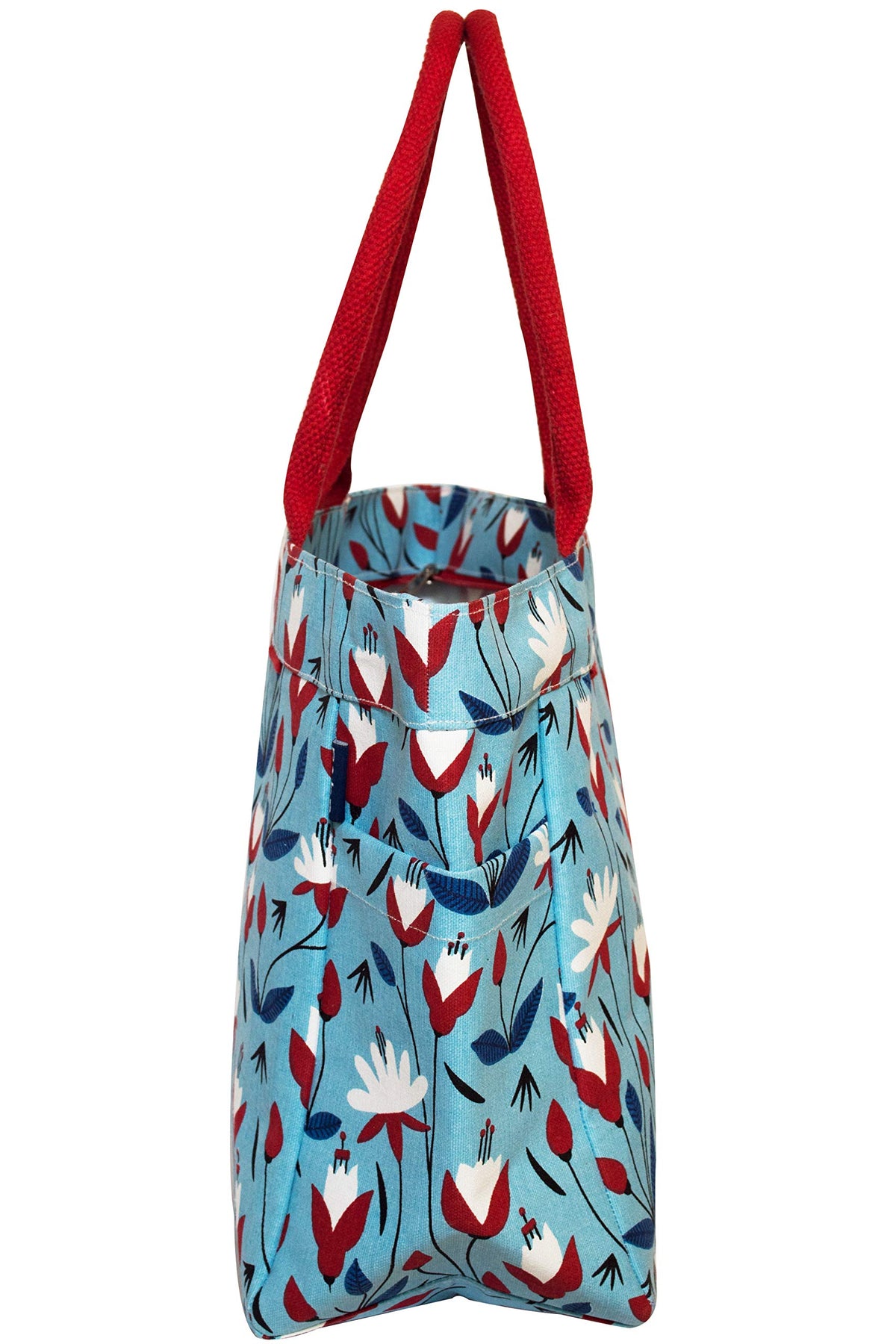 AQVA Women's Tote Bag (Tabiyat Sky & Multicolored)