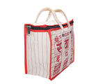 Goodluck Cotton Canvas Grocery Shopping Bag Extra Large Heavy Duty Handcrafted Multipurpose Bag for Grocery Milk Vegetable Storage ((12 X 7 X 16)