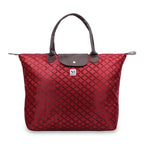 NFI essentials Shopping Tote Bag Foldable Handbag Travel Bag for Women & Girls Shoulder Waterproof Carry Bag for Grocery & Daily Use