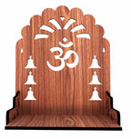HOMEWEY DECOR Wooden Home Temple Handcrafted Support Heavy Idols Luxurious Finish Pooja Mandir for Home and Office Wall Mount for Pooja Room (TEMPLE02NENA -03DM-2)