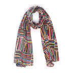 AQVA Printed Cotton Scarf for Women Stylish (Stokes) | Head and Face Cover Scarf for Girls with 100% Cotton | Soft & Lightweight Scarves/Stoles for all Weather (72 x 43 in)