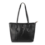 Metro Women Black Faux Leather Spacious Stylish Shoulder Bag (66-211)