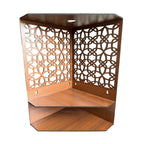 eCraftIndia Brown Handcrafted Unique Pattern Wooden Temple for Home Office | Home Temple Pooja Puja Mandir