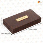 KUSHAL CREATIONS Ram Darbar | Ram Lala Charan Paduka Religious Prayer Box Pocket Temple | charan paduka Box (Ram Mandir Brown)