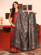 Pashmoda Women Naazneen Kaani Wool Blend Kashmiri Zari Shawl (Size: 40x80in, 101x203cm) ZSS09