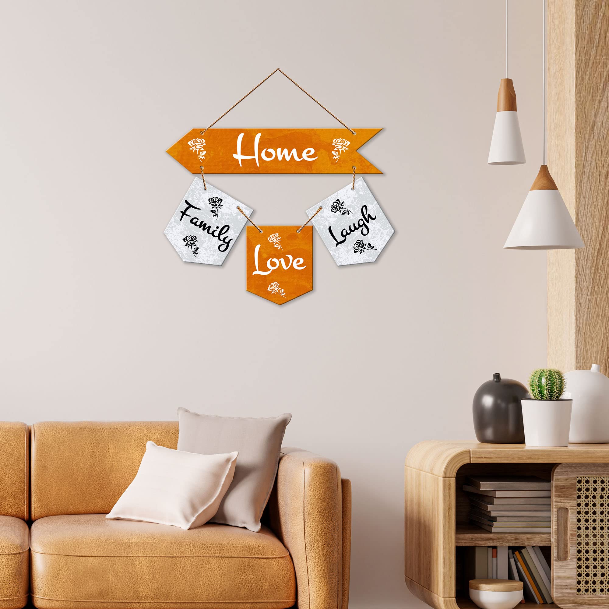 Artvibes Wall Hanging Home Decorative Wall Art for Living room | Bedroom | Gifts | Wall Hanger for Decoration | Modern Decor | Artwork | Wall Sculpture | Signs & PlaquesArt Print (WH_6419NR)