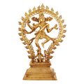ARTVARKO Brass Metal Natraj Dancing Idol Murti Big Nataraja Shiva Statue for Home Decor Mandir Temple Showpiece Accesories Height 20 Inch.