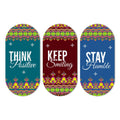 Artvibes Stay Humble Positive Quotes Printed Wooden Wall Hanger for Home | Office | Living Room | Gift | Modern Decoration Items | Kitchen Wall Decor | Artworks (WH_9004N), Set of 3