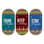 Artvibes Stay Humble Positive Quotes Printed Wooden Wall Hanger for Home | Office | Living Room | Gift | Modern Decoration Items | Kitchen Wall Decor | Artworks (WH_9004N), Set of 3