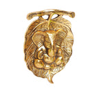 KridayKraft Metal Ganesha ji Statue Ganpati Wall Hanging Sculpture Lord Ganesh Idol Lucky Feng Shui Home Office Wall Décor & Gift on Diwali Wedding Decorative Showpiece Item