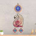 Artvibes Elegant Swan Nazar Battu Wall Hanging for Home Decor | Evil Eye Protection Hanging for Entrance Living Room Bedroom Office | Auspicious Vastu Decorative Gift (WH_85130N)