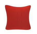 Yellow Weaves Cotton Canvas Decorative Cushion Covers, (24 X 24 Inches), 1 Piece, Red-250 TC