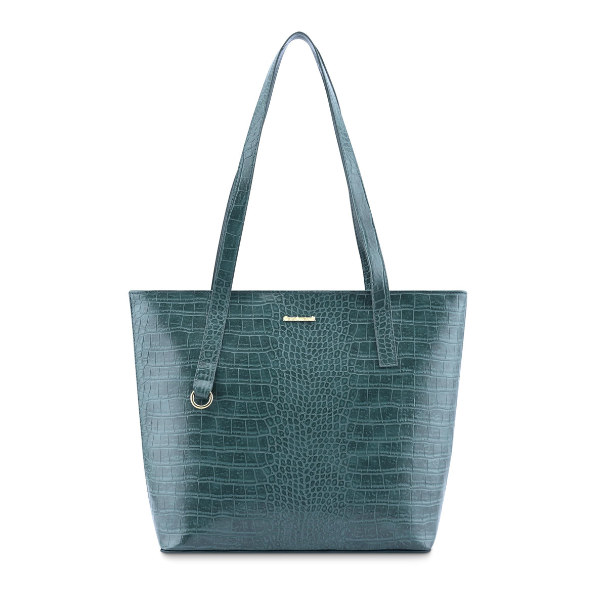 Fastrack Croco Charm Tote Bag | Faux-Leather Women's Handbags | Tote for Casual Carry