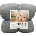 Reexplore Super Soft Sherpa King Size Quilt - All Seasons AC Comforter for Kids, Teens and Adults | Machine Washable and Long Lasting Double Bed Blanket (Grey, 78 x 90 Inches) Kafalo