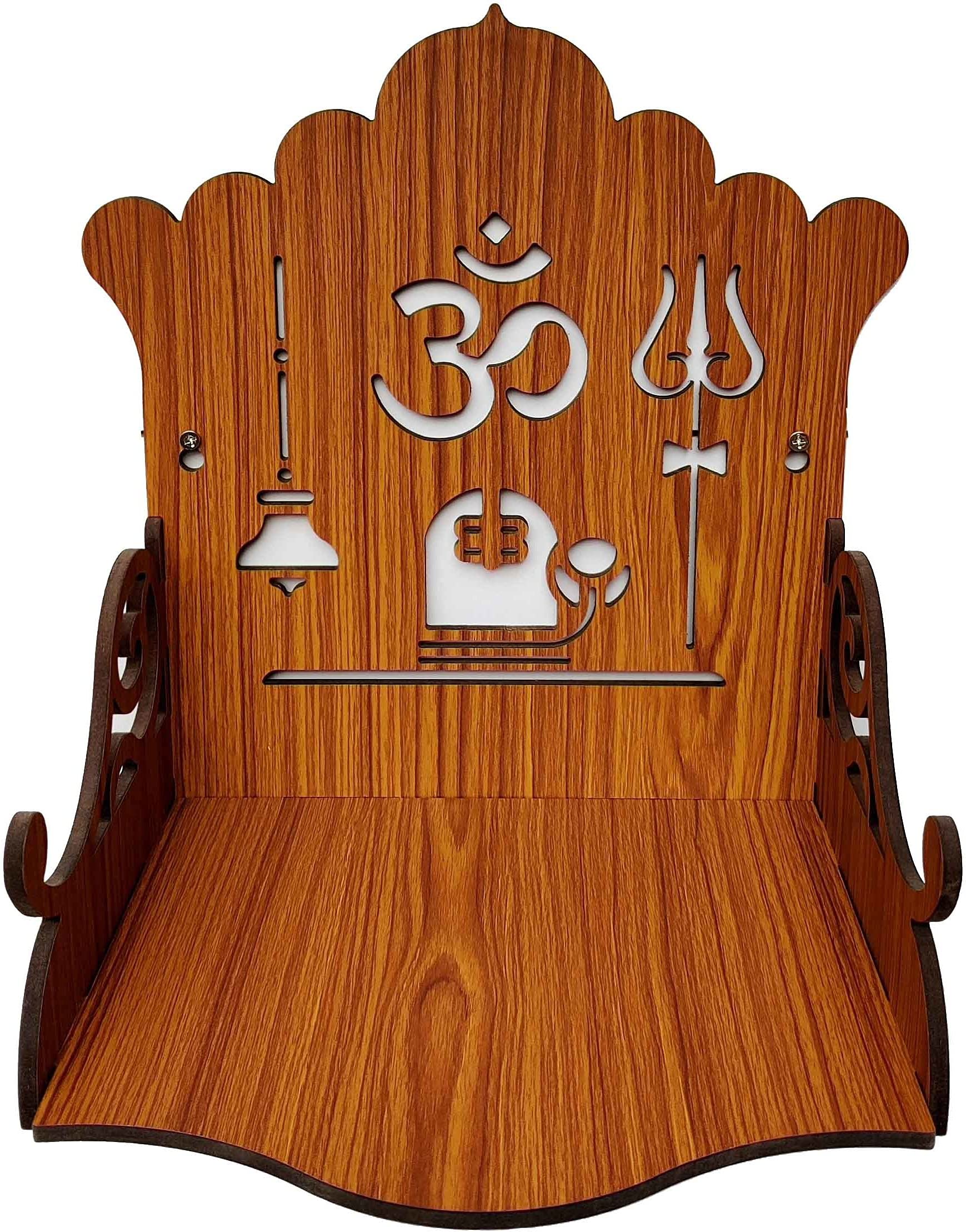 SSIS Fully Handmade Beautiful Small Wooden Home and Office Temple/Pooja Mandir