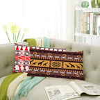 AEROHAVEN™ Set of 2 Decorative Hand Made Jute Rectangle Throw/Pillow Sham Cushion Covers - CC109 - (12 X 18 INCHES)