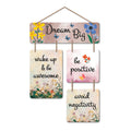 Artvibes Dream Big Wake Up & Be Awesome MDF Wall Hanger | Quotes Decor Item | Motivational Wall Decor | Wall Accent | Graphic Art | Gift Items | Office Wall Decoration Items (WH_6518N)