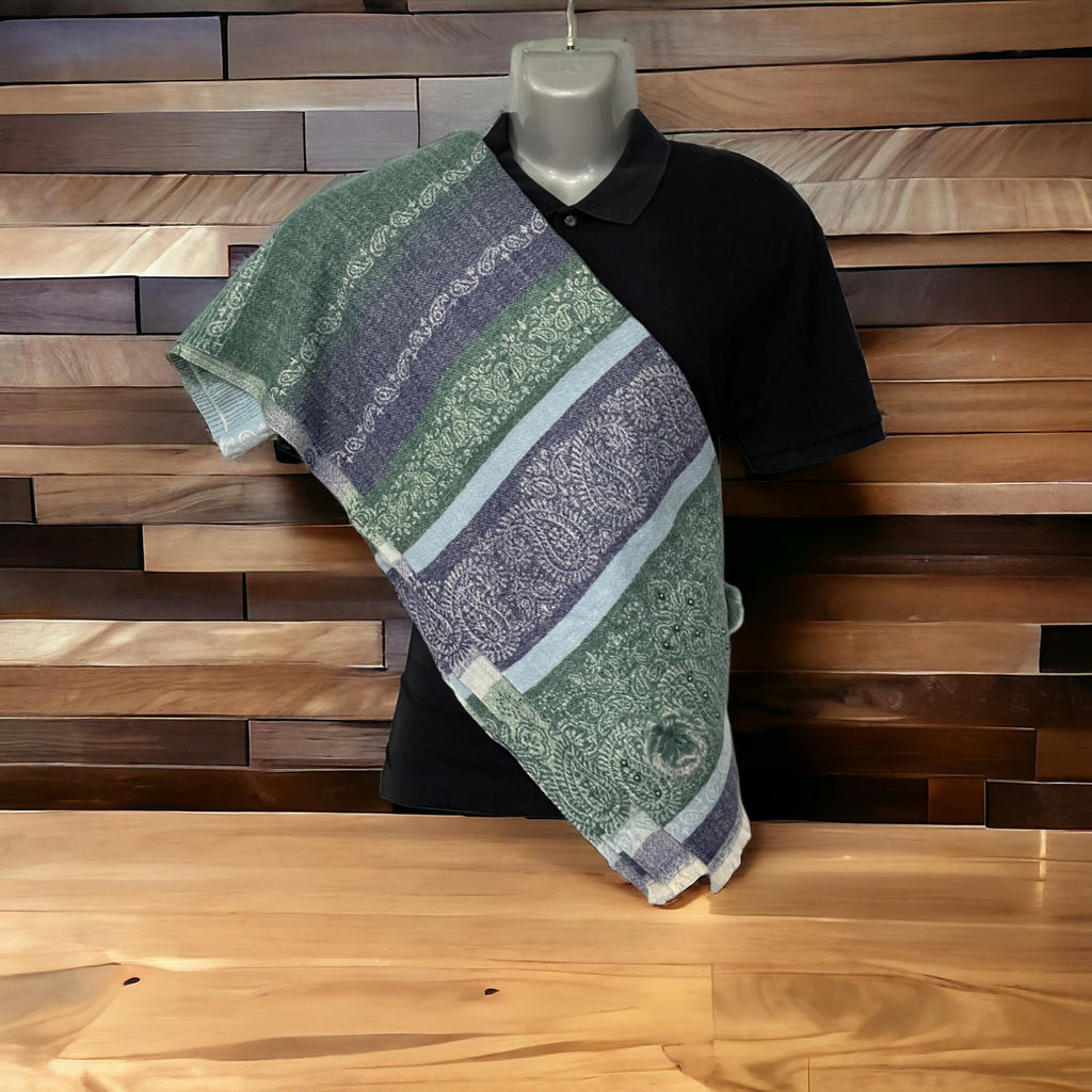 Huevess Kashmiri Winter Woolen Stole for Women (Dark Green)