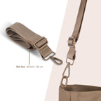 Premium Large Capacity Everyday Tote Bag for Women with Zipper Closure and Multi Pocket Storage (BROWN)
