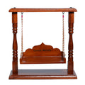 Goody Woody Laddu Gopal Jhula, Kanhaji Swing, Balgopal Palna, Shri Krishna Hindola Polished (Brown, 13x12x6), Seat Size :- (8x6) 0 to 4 No. Kanha