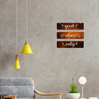 Artvibes Good Vibes Only Decorative Wall Hanging Ornaments | Quotes Decor Item | Wall Poster | Mdf Wall Decoration for Office | Wall Art Print | Inspirational Quotes | Gift Items (WH_5301N)