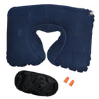 Billebon Premium Fiber Filled Neck Pillow, Aeroplane Travel Pillow Neck Adjustable 360 Degree Support Headrest Neck Support Comfortable Pillow with Eye Mask