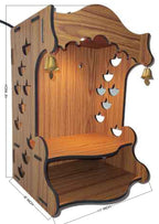mandiram SSI Fully Handmade Beautiful Small Wooden Home and Office Temple/Pooja Mandirs