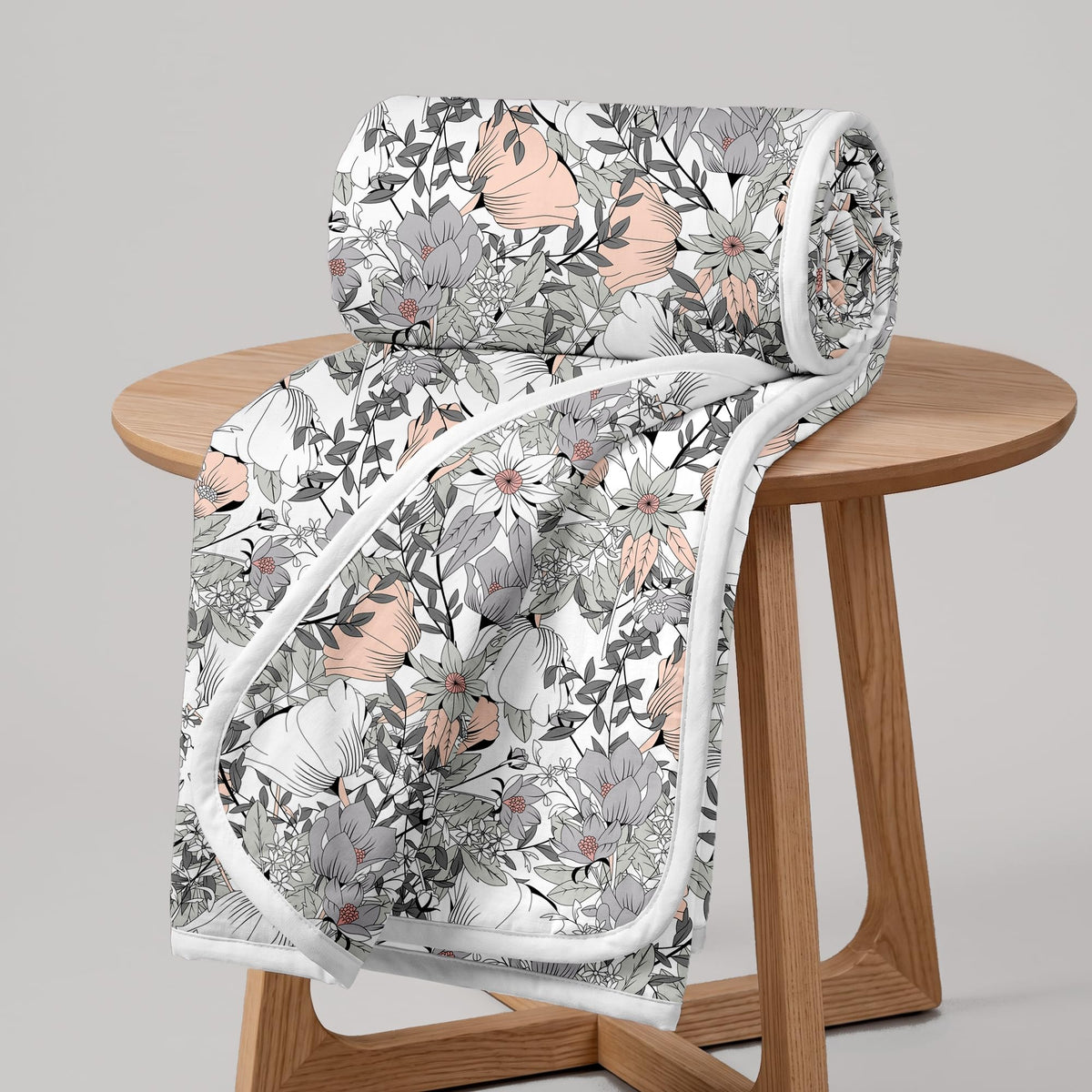 Divine Casa Floret 100% Cotton Single Dohar | 120 GSM | Soft & Lightweight Throw Blanket | Cozy & Breathable Bedding | All-Season Comfort | 210 x 140 CM, Griffin Kafalo