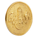 ARTVARKO Brass Lord Tirupati Balaji Sri Venkateswara with Shankh Chakra Wall Hanging Idol Showpiece Home Décor (6.5x7 Inch)