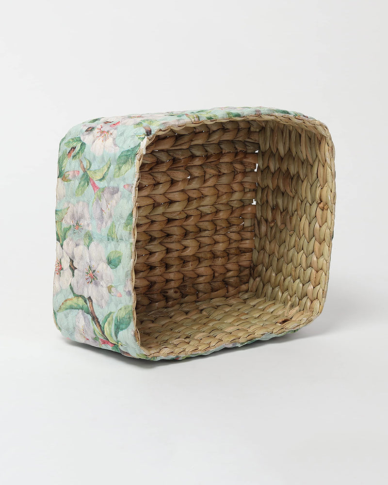 Seagrass Desk Organizer and Multi-Purpose Storage Basket