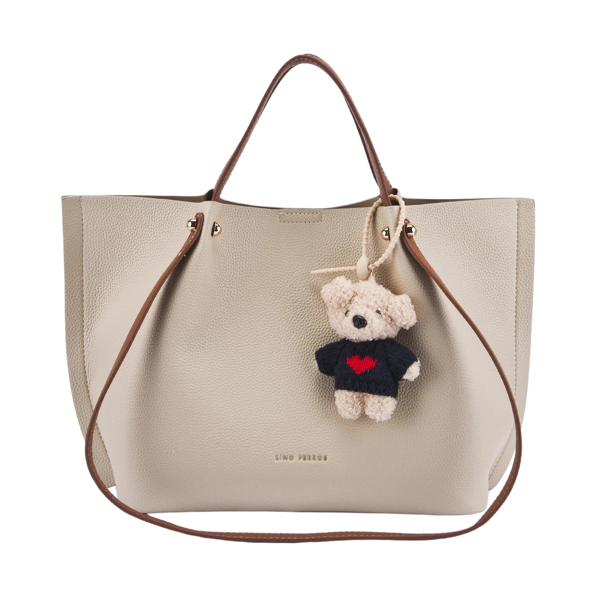 Lino Perros Avril Halo Beige Tote Bag