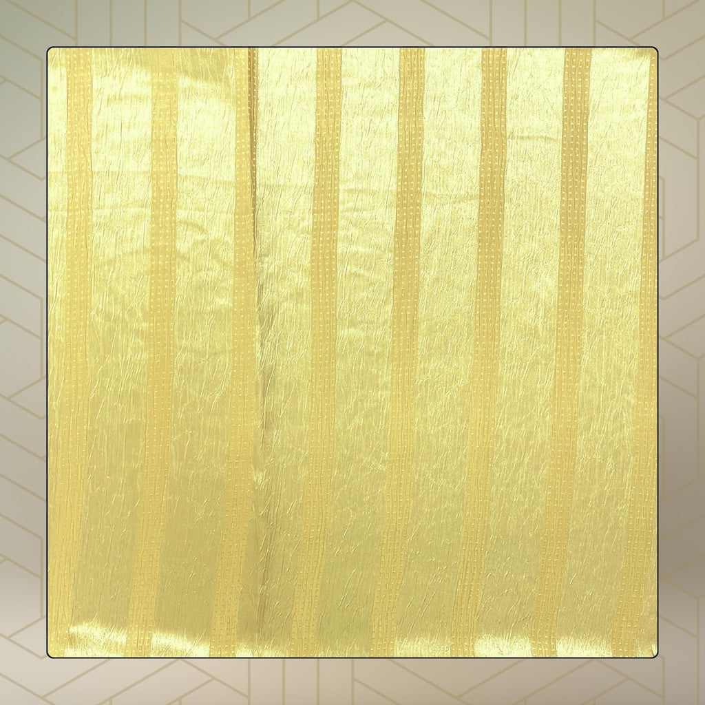 FAHABO Scarf Woman Premium Self-Woven Satin Silk Scarves | Hijab Scarf | Headscarf | Neck Scarf | Stoles | Wraps (Sandstorm Gold)