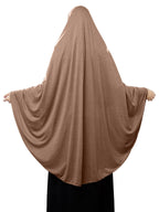 Mehar HIJAB'S MUSLIM MODEST WOMEN'S STYLISH ZAKIA HIJAB (Dark Wheat, XX-Large)