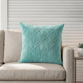 Yellow Weaves Jacquard Cushion Covers | Sofa Cushion Covers | Throw Pillow Cover for Sofa, Couch, Living Room| Removable & Washable | 16x16 Inches, 1 Piece (Powder Blue)