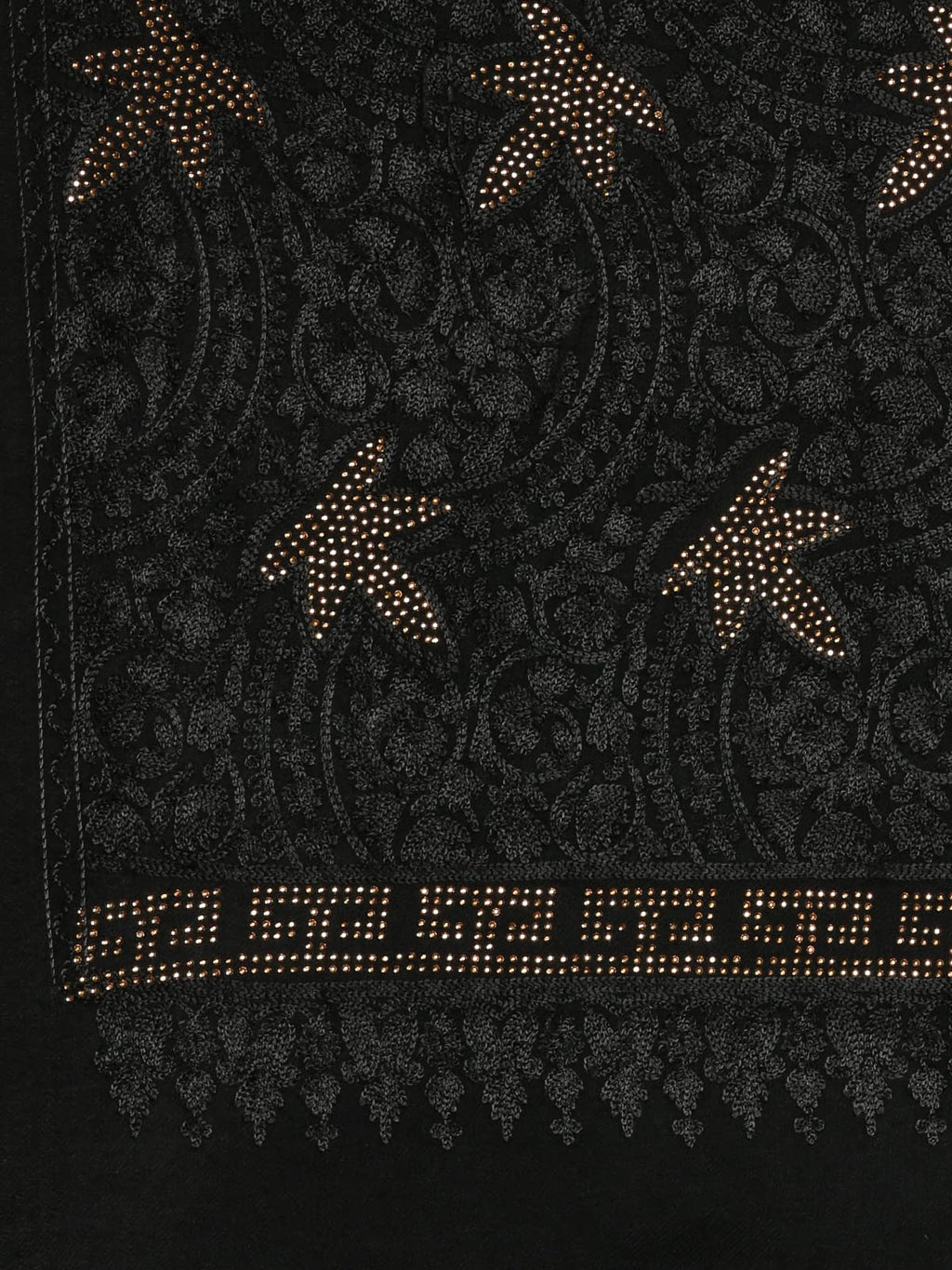 Pashmoda Women Nagma Pure Wool Aari Embroidered Shawl (Size : 101X203 CM)