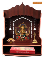 DIVOKAH® Beautiful MDF Wooden Temple/Home Temple/Pooja Mandir (8 MM Plywood Thickness) (BR Decor)