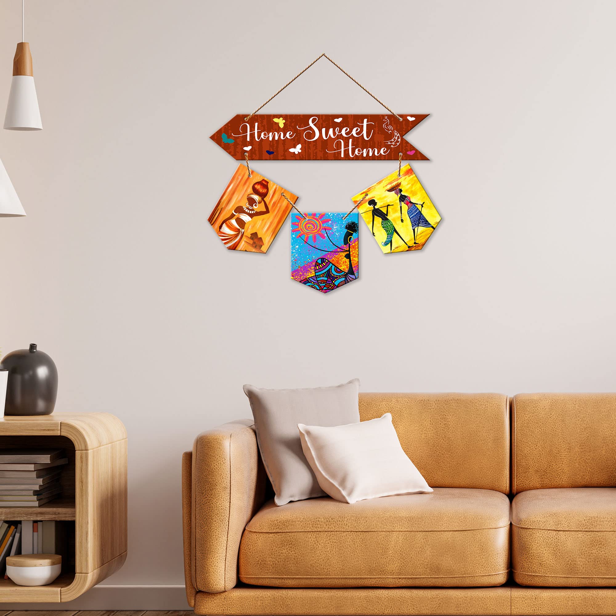 Artvibes Wall Hanging Home Decorative Wall Art for Living room | Bedroom | Gifts | Wall Hanger for Decoration | Modern Decor | Artwork | Wall Sculpture | Signs & PlaquesArt Print (WH_6413NR)