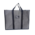 VORIYO Travel Shopping Grocery Tote Bag Foldable for Multipurpose Shopper Bag Eco Cotton Daily Use with Strong Handles (Pack Of 2, Grey)(TV02SB)