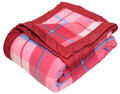 Goyal's Check All Season Polar Fleece Single Bed Blanket, 60 X 90 Inches - Pink, 300 TC Kafalo