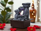KridayKraft Stone Water Fountain Polyresin Showpiece for Home Garden Living Room Decor Decoration Gift Items, 26 CM