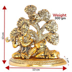 KridayKraft Lord Krishna Metal Statue, Krishna Murti Playing Flute with Cow for Temple Pooja, Decor Your Home, Office & Gift Your Relatives, Showpiece Figurines, Religious Idol