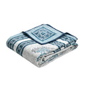BLOCKS OF INDIA Hand Block Printed Cotton Single Size Reversible Malmal Dohar for Summer (Blue Tree)-300 TC Kafalo