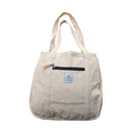 TruHemp Hemp Shopping Tote Bag with Dual Zippered Compartments | Spacious Eco Market Bag with Cotton Lining | 10L Capacity, Natural Hemp, Medium