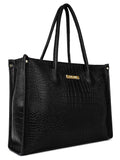 LEGAL BRIBE Women Crock Style Classic Tote Bag (Black)