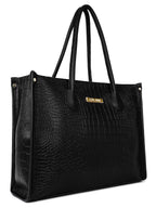 LEGAL BRIBE Women Crock Style Classic Tote Bag (Black)