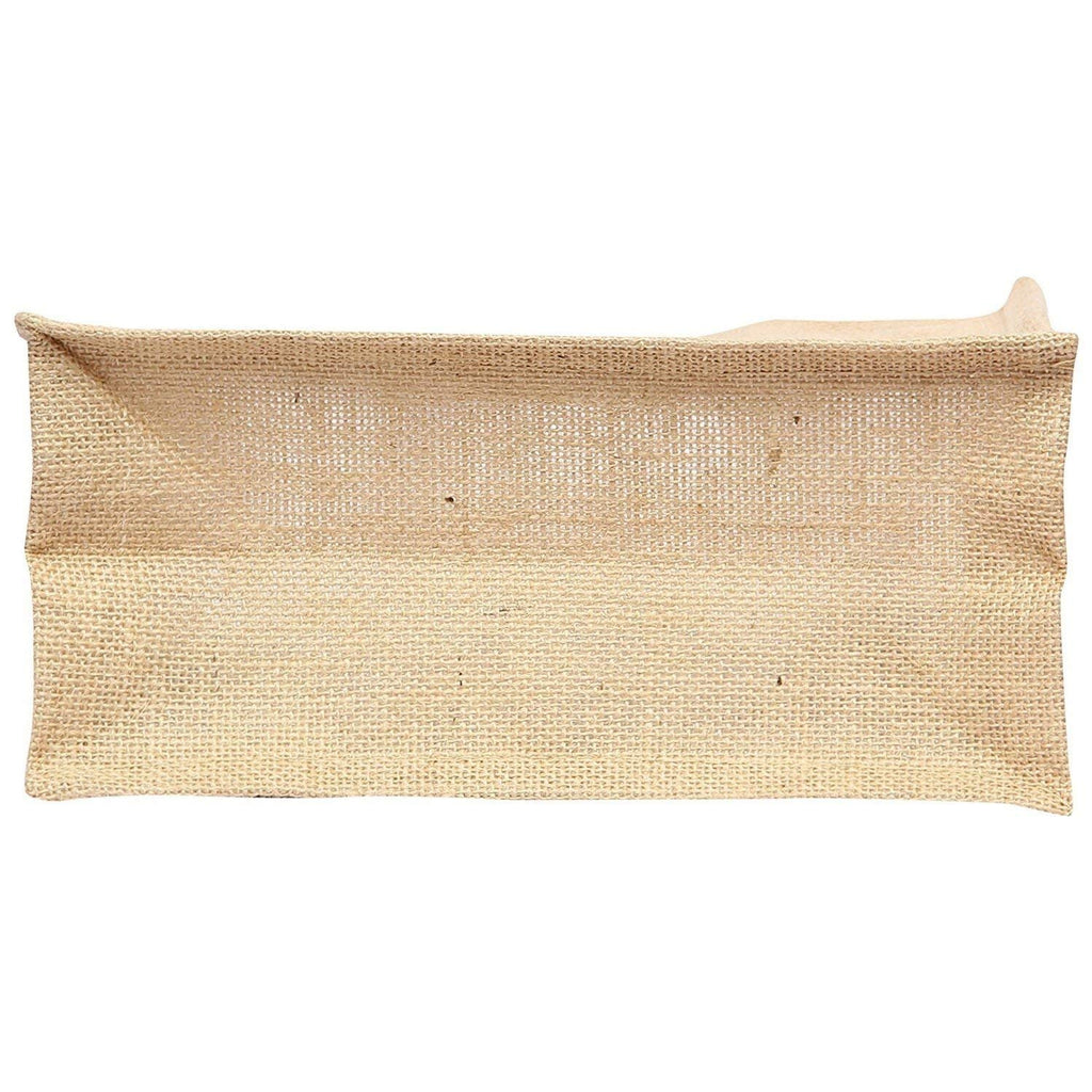 Sangra Eco-Friendly Unisex Stylish Love Food Printed Jute Tote Lunch Bag with Zipper