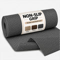 Ash & Roh® - Anti Slip Drawer Mat for Shelf and Shelves, Strong and Durable Non-Adhesive Grip Liner Mat for Bedroom Wardrobe Cabinet and Kitchen Place mats (Gray (30x500)) Kafalo